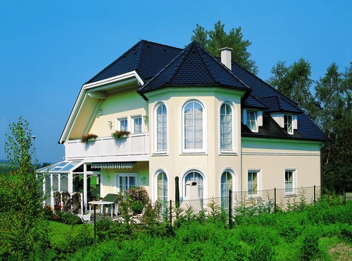Керамическая черепица Creaton BIBER KLASSIK FINESSE weinrot glasiert